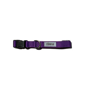 Eco Home Pets: Ziippup Purple Dog Collar - Size Medium