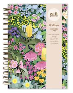 Eco Home Gardening: Earth Greetings - A5 Journal (Lined) - Where Flowers Bloom