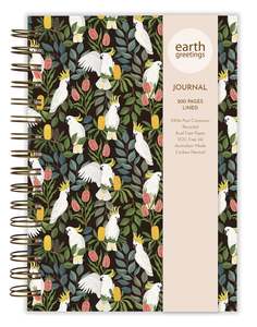 Eco Home Gardening: Earth Greetings - A5 Journal (Lined) - Aussie Squawkers