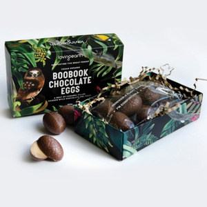 Loving Earth 1: Loving Earth - BooBook Carmel Filled Chocolate Eggs
