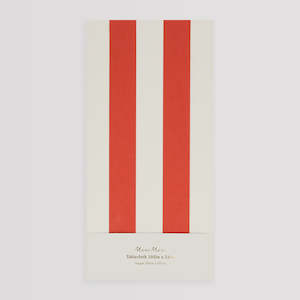 Meri Meri Red Striped Paper Tablecloth