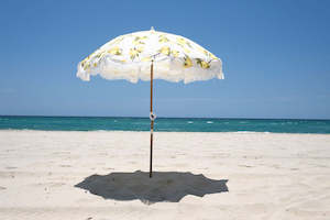 Business and Pleasure Holiday Beach Umbrella Vintage Lemons