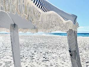 Business and Pleasure Cabana Navy Stripe