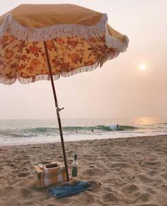 Business and Pleasure Premium Beach Umbrella Paisley Bay