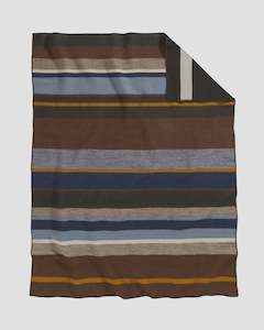 Picnic Rugs: Pendleton Bridger Wool Throw w.Carrier - Trail Stripe 137x167cm