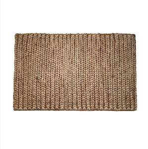 Rugs: Jute Rug Thick Tail Brown 60x90