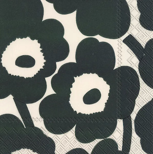 Ihr Paper Napkins: IHR Luncheon MM Unikko Cream Green
