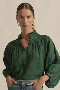 Clothing: Zoe Kratzmann Crescendo Top Emerald
