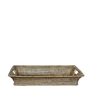 Rattan Winged Tray w.handgrips