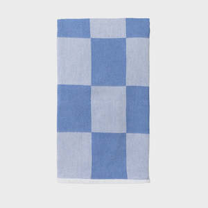Outdoor: I & J Turkish Towel Checkerboard Royal Blue