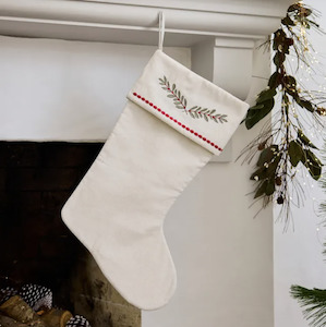 Christmas: Christmas Stocking Mistletoe Branch