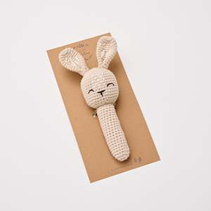 Easter: Over the Dandelions Crochet Rattle Bunny Sand