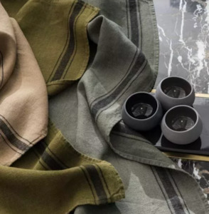 Harmony Linen Tea Towel Olbia Granite