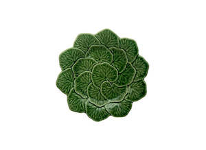 Bordallo Geranium Fruit Plate 22cm Green