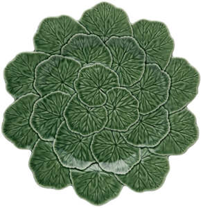 Bordallo: Bordallo Geranium Charger Plate 33 Green