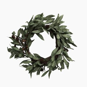 Wreath - Eucalyptus & Brown Berry Wood Small