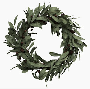 Wreath - Eucalyptus & Brown Berry Wood Large