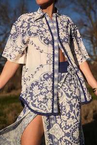 Aston Studio: Aston Edie Shirt Antique Royal