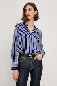Rails: Rails Dorian Twilight Stripe Silk Shirt
