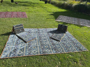 Intrepid Picnic Rug Layla Blue Large 3mx2m