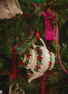 Emma Bridgewater: Emma Bridgewater Christmas Stars Tiny Teapot Decoration