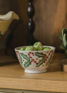 Emma Bridgewater Candy Canes Small Old Bowl