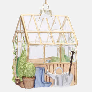 Gifts Under 75: Vintage Green House Ornament