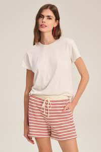Tia Cotton Tee Beach by Velvet
