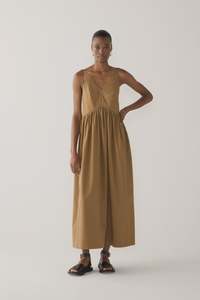 Clothing: Fomina Amanda Dress - Cocoa Cotton Tencel