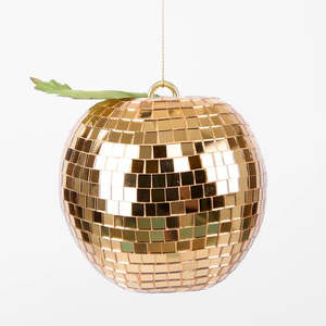 Disco Apple Decoration Gold Large