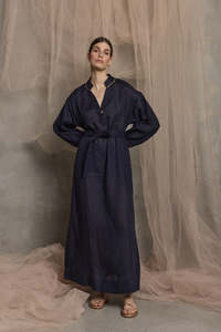 Luxe de Valentina Plaza Kaftan Navy