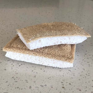 Cleaners: Natural Eco Sponge & Pot Scrubber - 2 Pack