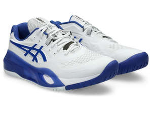Accessories: Asics Gel-Resolution X (Hardcourt) Mens Wide White/Dark Cobalt