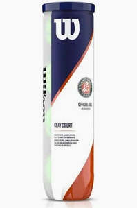 Wilson Roland Garros Clay Court Tennis 4-Ball Can