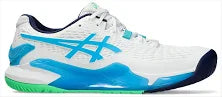 Shoes: Asics Gel-Resolution 9 (Hardcourt) White/Digital Aqua