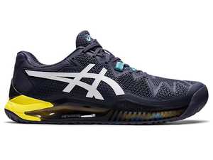 Shoes Men: Asics Gel Resolution 8 Hardcourt Mens Indigo Fog / White