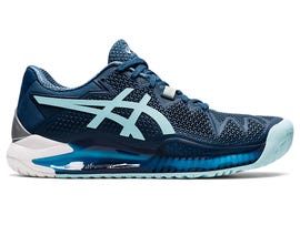 Asics Gel Resolution 8 Hardcourt Ladies Wide Light Indigo / Clear Blue