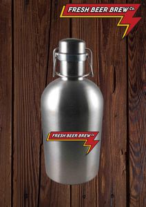 Products: 2 Litre Stainless Steal Growler (Single Wall) - West Auckland Liquor