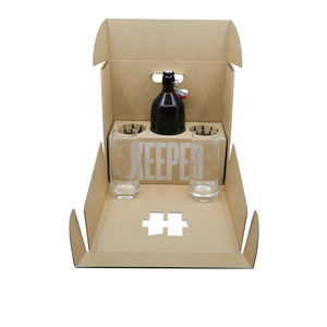 Hallertau 7 Keeper 1ltr Gift Pack with 2 Glasses - West Auckland Liquor