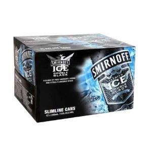 Products: Smirnoff Ice Double Black 7% 250ml 12 Pack Cans - West Auckland Liquor