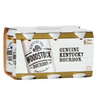 Woodstock Bourbon 6pack 7% NO SUGAR COLA - West Auckland Liquor