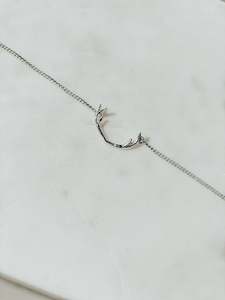 Antler Necklace in Sterling Silver