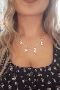 Necklace: Shepherd Country Charm Necklace - Sterling Silver