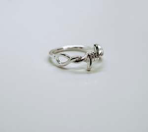 Rings: Barbed Wire Ring - Sterling Silver