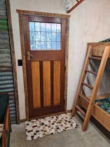 Door rug Natural leather