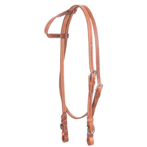 Cashel: Cashel - Stitched Harness Slip Ear Headstall with Throatlatch and Buckle Ends