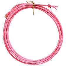 Ropes: King Ropes Pink 4 Strand Poly Calf Rope