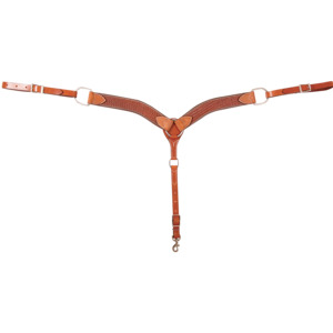 Cashel Basket Tooled Breastcollar, 2-inch