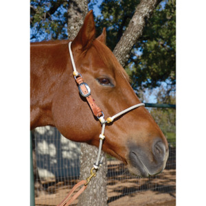 Headstall Breastplate: Headsetter Tie-down, Adjustable Rope- Martin Saddlery