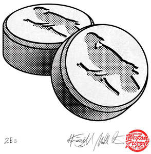 2E's 3 colour Ltd Edition screenprint - refractive pearl !